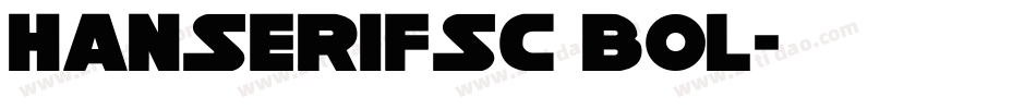 HanSerifSC Bol字体转换